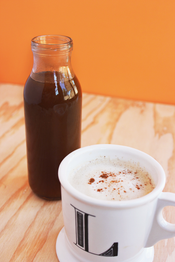 Make your own Pumpkin Spice Latte Syrup! (via laurelandfern.com)