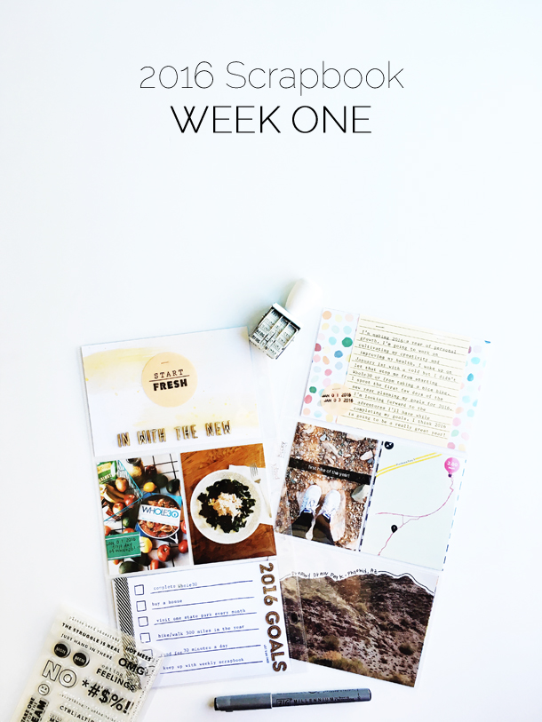 2016 Scrapbook | Week One (via www.laurelandfern.com)