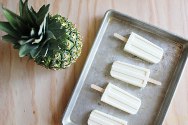 Pineapple Whip Popsicles (via www.laurahager.blogspot.com)