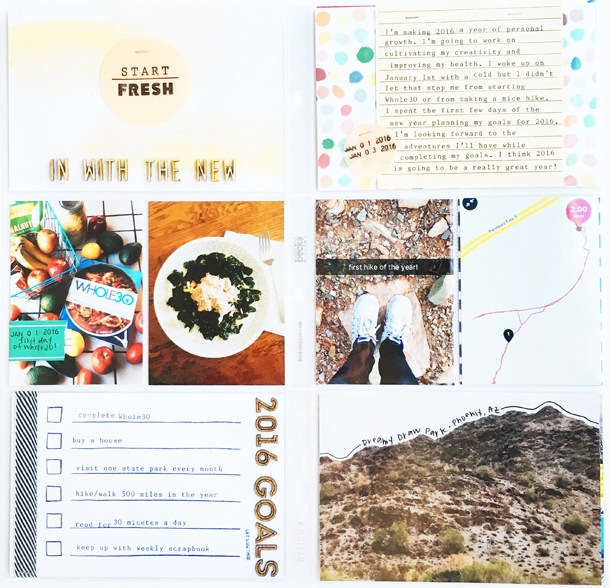 2016 Scrapbook | Week One (via www.laurelandfern.com)